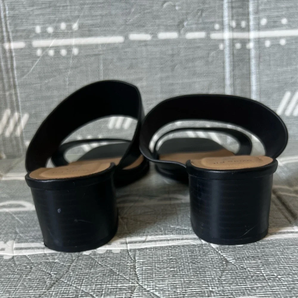 Cityclassified Black Women's Mule Sandals, Size 7.5 - Picture 6 of 8
